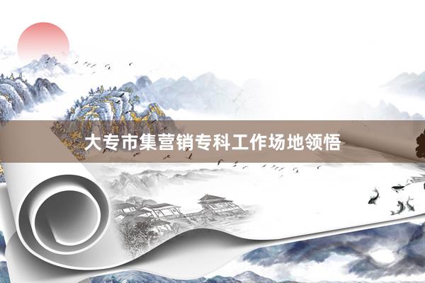 大专市集营销专科工作场地领悟